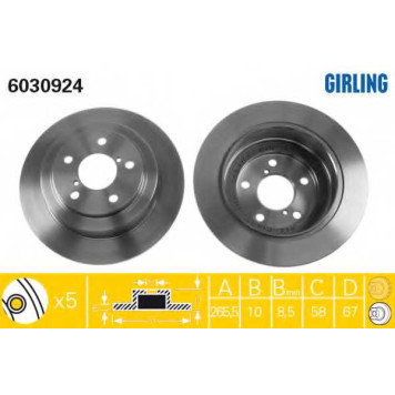 Тормозной диск GIRLING 6030924