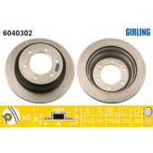Тормозной диск GIRLING 6040302