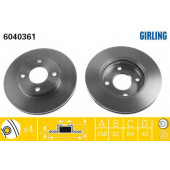 Тормозной диск GIRLING 6040361