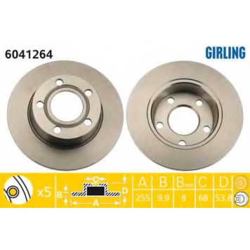 Тормозной диск GIRLING 6041264