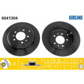 Тормозной диск GIRLING 6041304