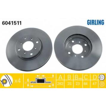 Тормозной диск GIRLING 6041511