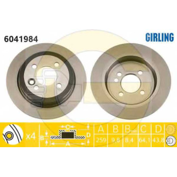 Тормозной диск GIRLING 6041984