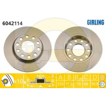 Тормозной диск GIRLING 6042114