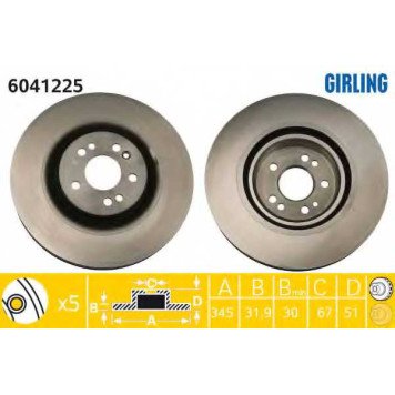 Тормозной диск GIRLING 6042225