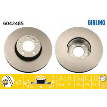 Тормозной диск GIRLING 6042485