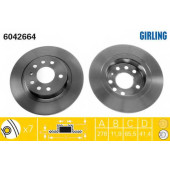 Тормозной диск GIRLING 6042664