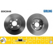 Тормозной диск GIRLING 6043444