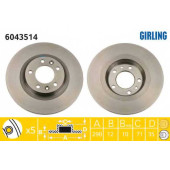 Тормозной диск GIRLING 6043514