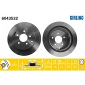 Тормозной диск GIRLING 6043532