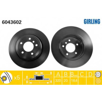 Тормозной диск GIRLING 6043602