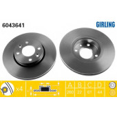 Тормозной диск GIRLING 6043641