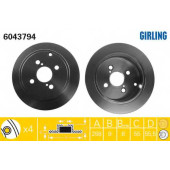 Тормозной диск GIRLING 6043794