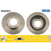 Тормозной диск GIRLING 6044941
