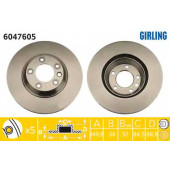 Тормозной диск GIRLING 6047605