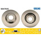 Тормозной диск GIRLING 6047645