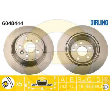 Тормозной диск GIRLING 6048444