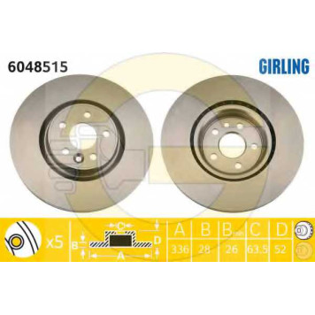 Тормозной диск GIRLING 6048515