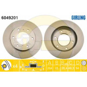 Тормозной диск GIRLING 6049201