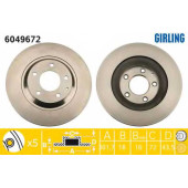 Тормозной диск GIRLING 6049672
