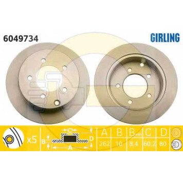 Тормозной диск GIRLING 6049734