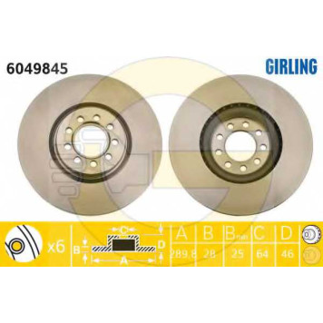 Тормозной диск GIRLING 6049845