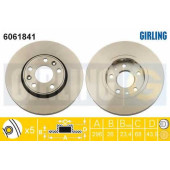 Тормозной диск GIRLING 6061841