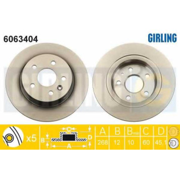 Тормозной диск GIRLING 6063404