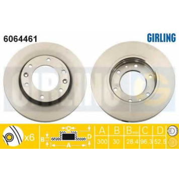 Тормозной диск GIRLING 6064461