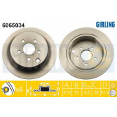 Тормозной диск GIRLING 6065034