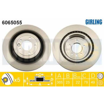 Тормозной диск GIRLING 6065055