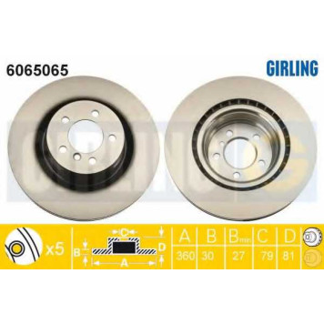 Тормозной диск GIRLING 6065065