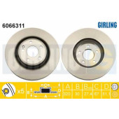 Тормозной диск GIRLING 6066311