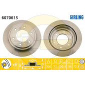 Тормозной диск GIRLING 6070615