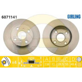 Тормозной диск GIRLING 6071141
