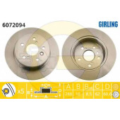 Тормозной диск GIRLING 6072094