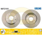 Тормозной диск GIRLING 6072181