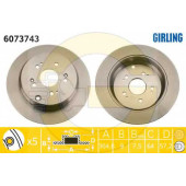 Тормозной диск GIRLING 6073743