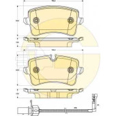 Колодки тормозные дисковые для AUDI A4(8K2, 8K5, B8), A5(8F7, 8T3, 8TA), A6(4G2, 4G5, 4GC, 4GD, 4GH, 4GJ, C7), A7(4GA, 4GF), Q5(8R) / PORSCHE MACAN(95B) <b>GIRLING 6119021</b>