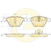 Колодки тормозные дисковые для BMW 1(E82), 3(E90,E91,E92,E93), 5(E60,E61), 6(E63,E64), 7(E65,E66,E67), X1(E84), Z4(E89) <b>GIRLING 6120212</b>