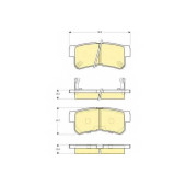 Колодки тормозные дисковые для HYUNDAI HIGHWAY, TRAJET(FO) <b>GIRLING 6132589</b>