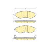 Колодки тормозные дисковые для CHEVROLET LACETTI(J200), NUBIRA, OPTRA(1J#) / DAEWOO GENTRA, LACETTI(J200,KLAN), NUBIRA(KLAJ,KLAN) <b>GIRLING 6133479</b>