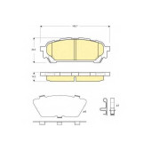 Колодки тормозные дисковые для SUBARU FORESTER(SG), IMPREZA(GD,GG) <b>GIRLING 6133959</b>