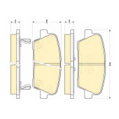 Колодки тормозные дисковые для HYUNDAI EQUUS / CENTENNIAL, GENESIS(BH), SANTA FE(CM,DM) / KIA BORREGO, SORENTO(XM) <b>GIRLING 6134999</b>