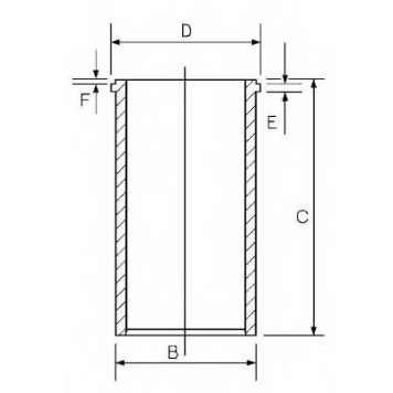 Гильза цилиндра GOETZE ENGINE 14-040130-00