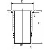 Гильза цилиндра GOETZE ENGINE 14-400510-00