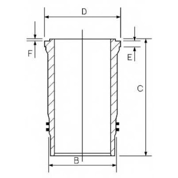 Гильза цилиндра GOETZE ENGINE 14-450370-00