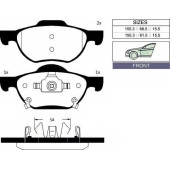 Колодки тормозные дисковые передний для HONDA ACCORD(CB,CC,CF,CL,CM) <b>GOODWILL 1030 F</b>