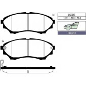 Колодки тормозные дисковые передний для FORD RANGER(EQ,ER) / MAZDA B-SERIE(UN), BT-50(CD,UN) <b>GOODWILL 1044 F</b>