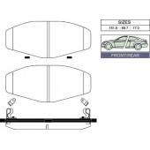 Колодки тормозные дисковые агрегат с двойными осями для HONDA ACCORD(CP,CU) <b>GOODWILL 3029 FR</b>